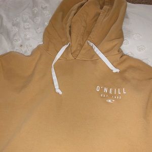 cropped o’neil yellow hoodie
